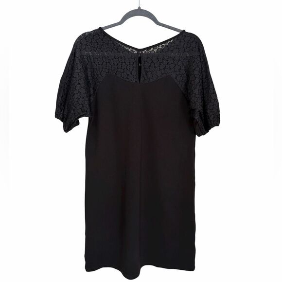 Kate Spade Flora Leopard Lace Ponte Little Black Dress  Office  Size S - Picture 3 of 12